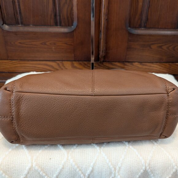 Coach Lexi pebble leather shoulder bag F57545 in mocha - Picture 6 of 15